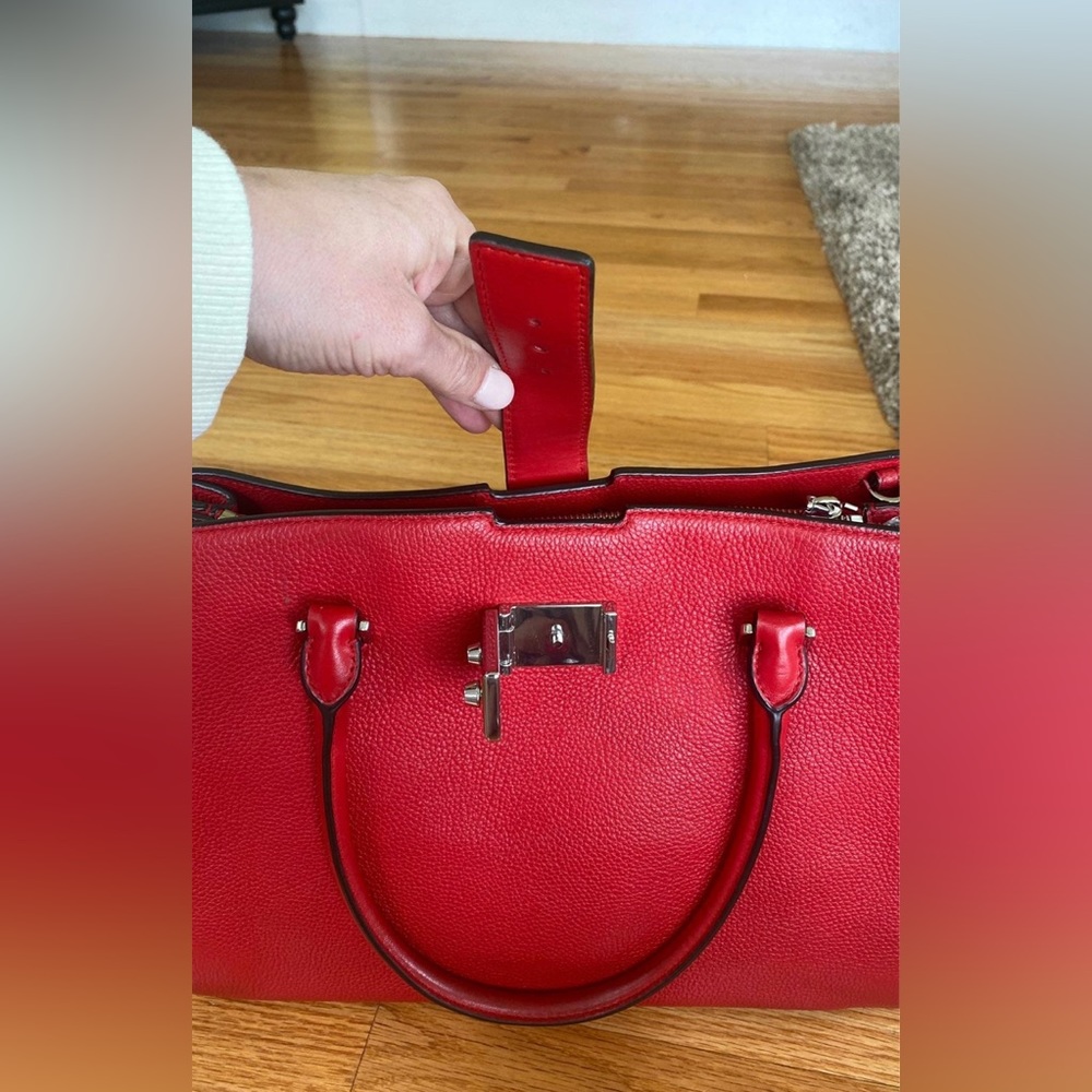Michael Kors red handbag
